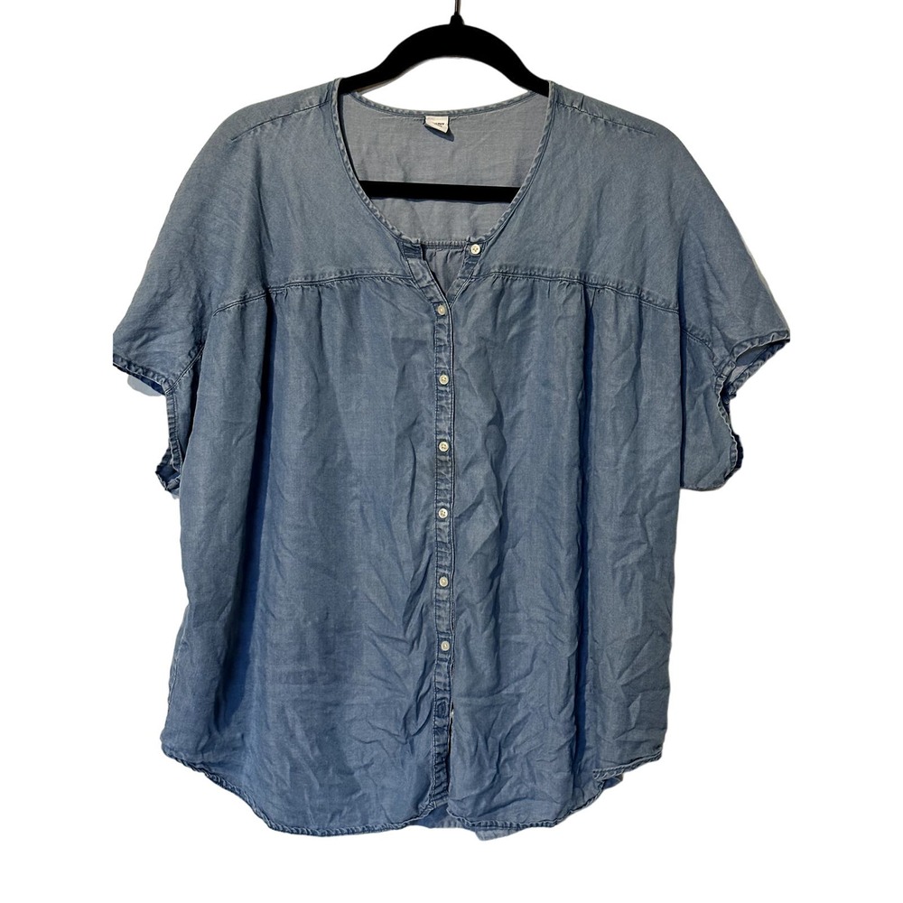 Old Navy Denim Blue Blouse